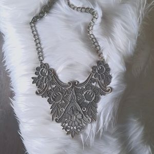20 $ SALE!-Vintage Metal Necklace Art Piece